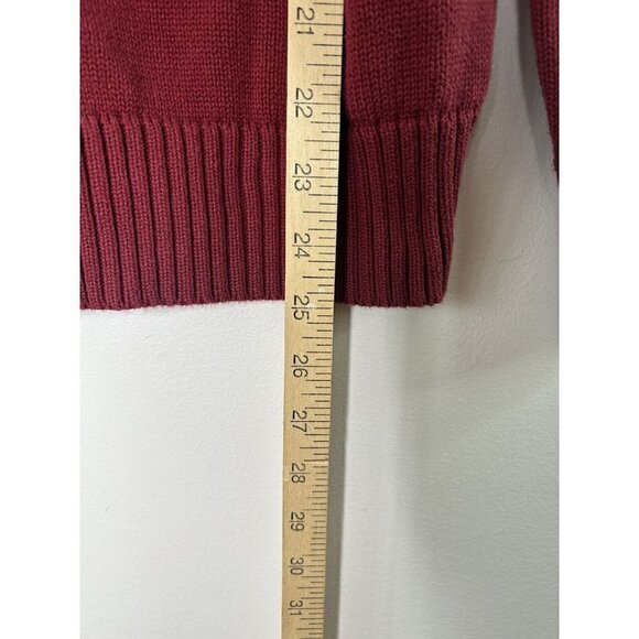 Eddie Bauer Men's Sweater Red Pullover Vintage Cotton Crewneck Size Small - Picture 6 of 8